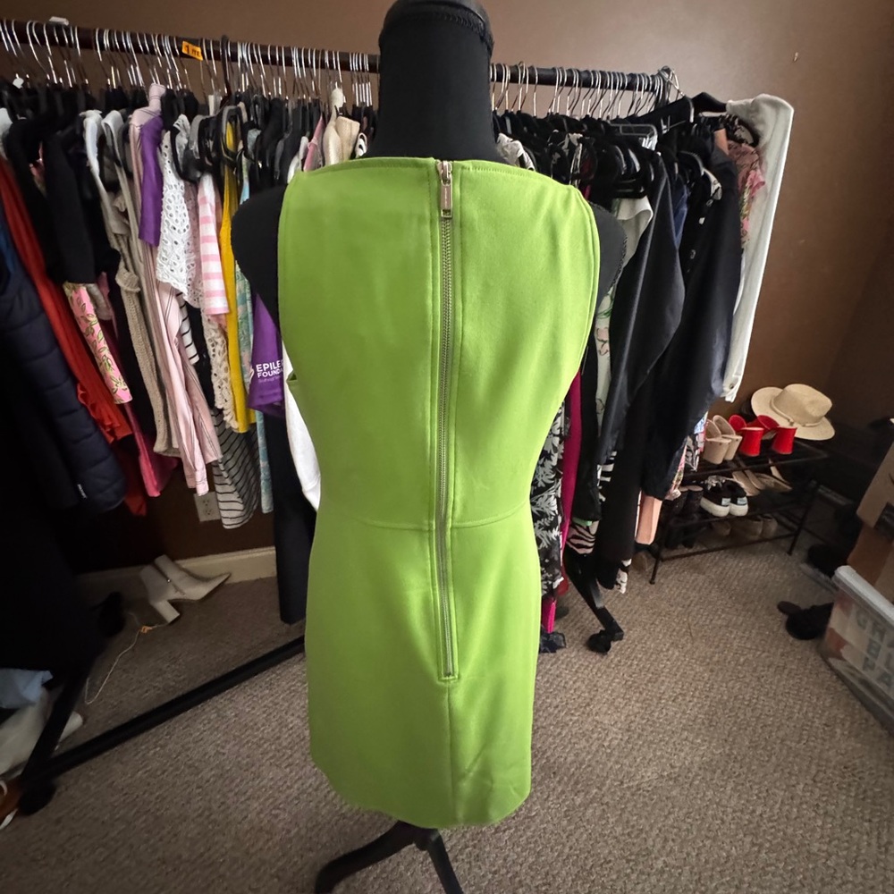 Michael Kors Lime Green Backless Dress